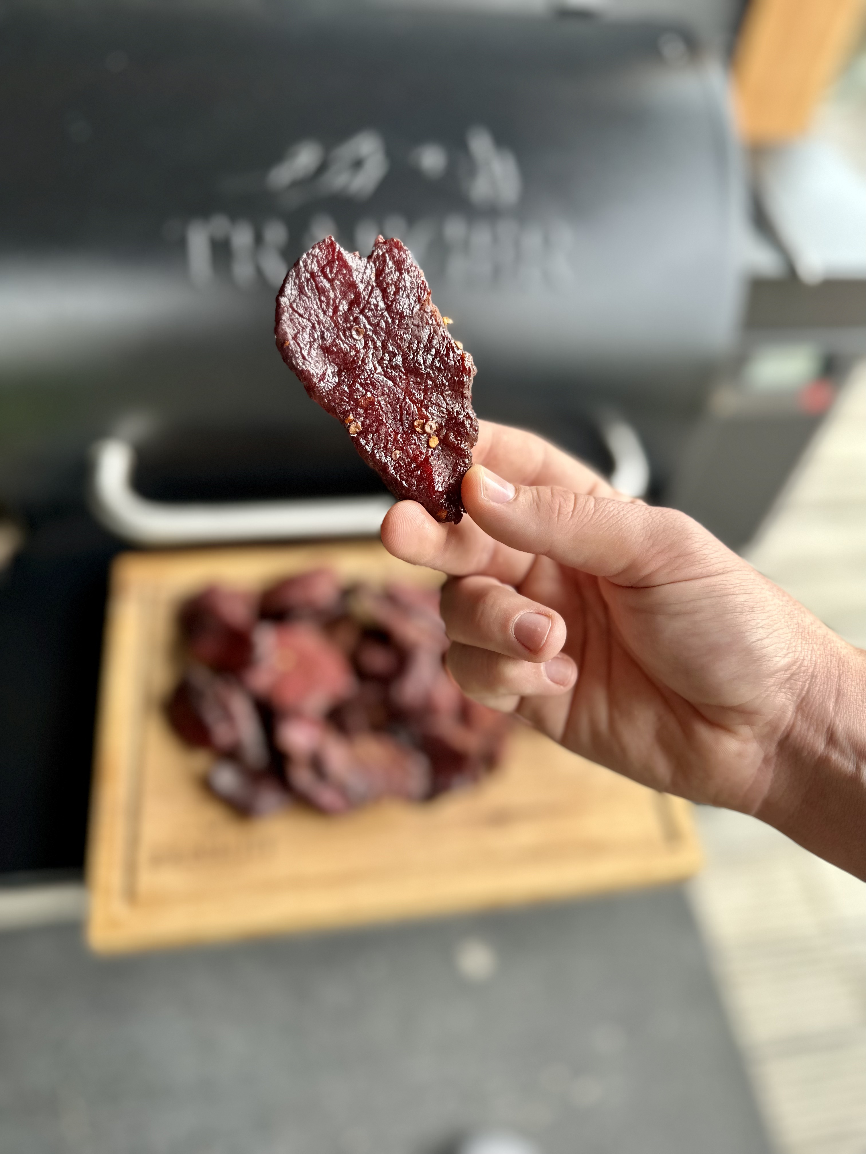 Smoked Bourbon Beef Jerky